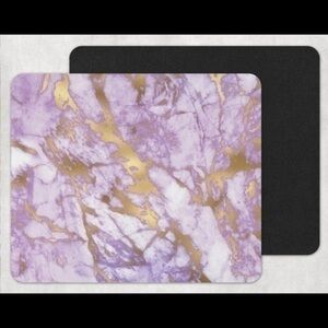 PURPLE & gold marble mouse pad